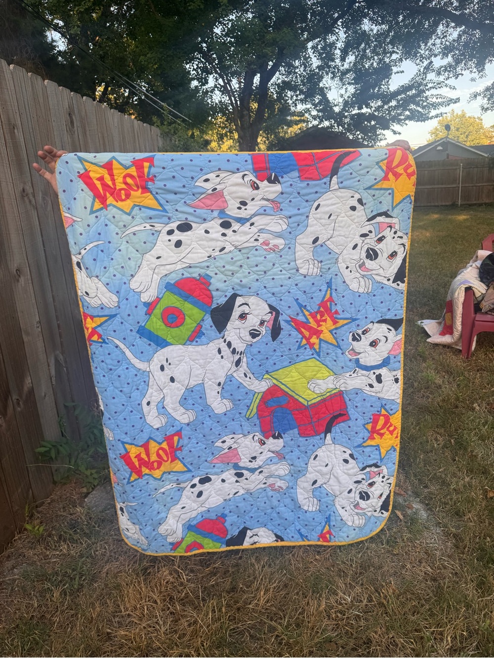 Disney 101 Dalmatians Baby Dog Quilt - Blue